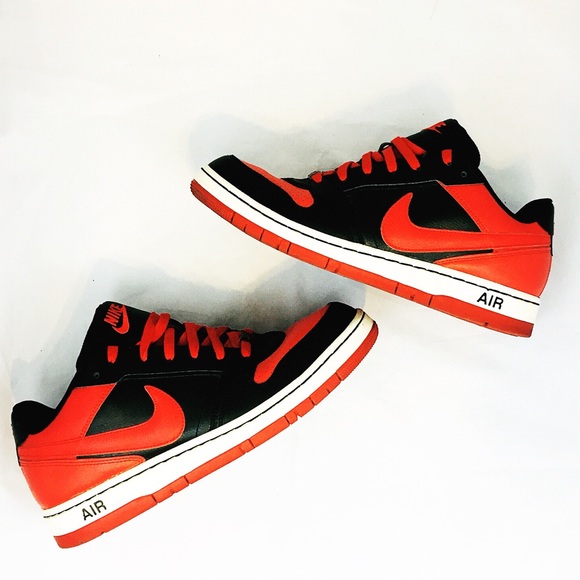 Nike Other - Nike Air Red/Blk/White Sneakers 10